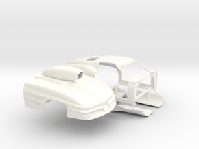 1/32 1963 Pro Mod Corvette Sep Door And Hood in White Processed Versatile Plastic