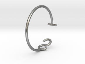 S & T Letter Series - Ring 17.3 mm in Natural Silver