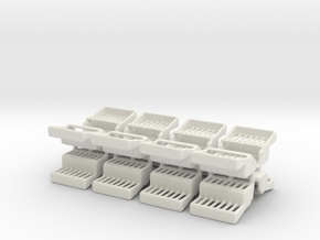 Spacewheelseat16pack in White Natural Versatile Plastic