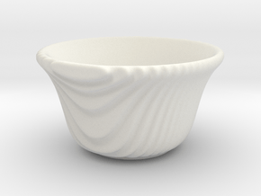 DRAW tea bowl - steppy sippy in White Natural Versatile Plastic