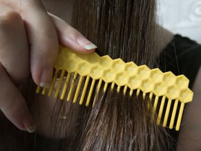 Comb Comb 1 in Yellow Processed Versatile Plastic