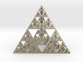 Sierpinski Tetrahedron in Natural Silver