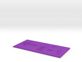 E-1 mit Pfeil nach links in Purple Processed Versatile Plastic