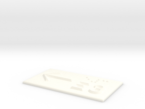 E3 mit Pfeil nach links in White Processed Versatile Plastic