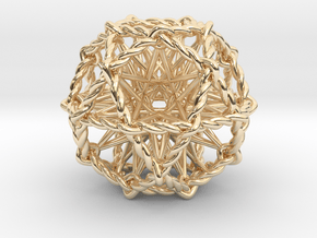 Ultra Penta Sphere 1.6" in 14K Yellow Gold