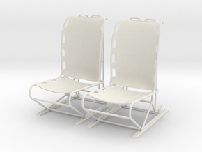 1.4 LAMA PILOT SEATS X2 in White Natural Versatile Plastic