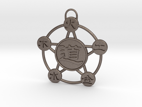 Wu Xing Dao in Polished Bronzed Silver Steel