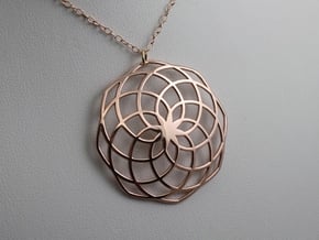 Classic Spiral Pendant in 14k Rose Gold Plated Brass