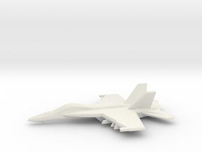 1/350 F/A-18E Super Hornet in White Natural Versatile Plastic
