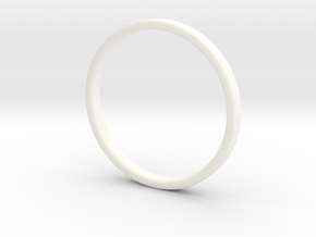 Ring For Cindy - Size 8 - 2mm Wide - 1,2mm Thick in White Processed Versatile Plastic