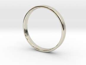 Ring For Ed - Size 11,5 - 3mm Wide - 1,2mm Thick in 14k White Gold