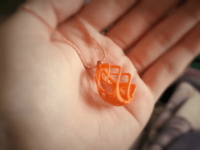 Peace Ascendant - 20mm in Orange Processed Versatile Plastic