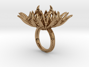 Ring The Cthulhu 6US in Polished Brass