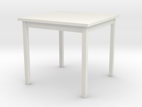 1/6 scale Table in White Natural Versatile Plastic