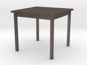 1/6 scale Table in Polished Bronzed Silver Steel