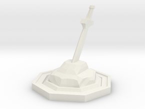 Sword Stone in White Natural Versatile Plastic