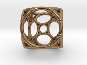 0500 Stereographic Trancated Polychora 5-cell in Natural Brass