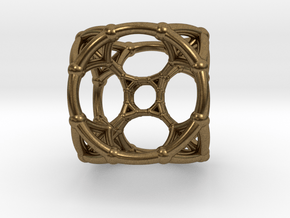 0500 Stereographic Trancated Polychora 5-cell in Natural Bronze