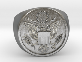 Great Seal of the US in Natural Silver