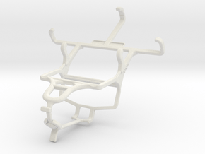 Controller mount for PS4 & Samsung Galaxy Pocket 2 in White Natural Versatile Plastic