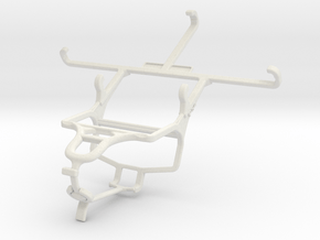 Controller mount for PS4 & Samsung Galaxy S5 Duos in White Natural Versatile Plastic