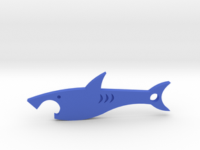 Shark bottle opener in Blue Processed Versatile Plastic
