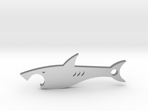 Shark bottle opener in Natural Silver