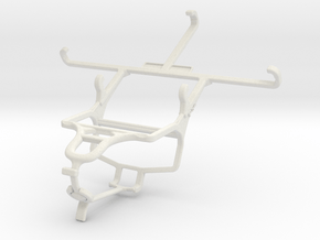 Controller mount for PS4 & Samsung Galaxy S5 LTE-A in White Natural Versatile Plastic