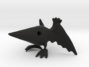 Simplified Raven in Black Natural Versatile Plastic