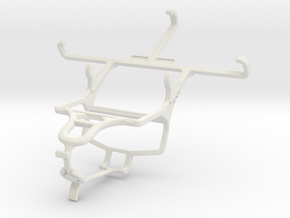 Controller mount for PS4 & Samsung Galaxy S5 mini in White Natural Versatile Plastic