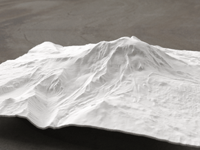 8'' Mt. Adams, Washington, USA, WSF in White Natural Versatile Plastic