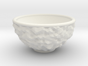 DRAW bowl - ceramic inverted geode in White Natural Versatile Plastic