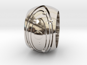 Ring 16.9mm in Rhodium Plated Brass
