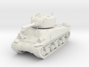 1/100 (15mm) M4 Sherman (F.O.W) Tank One in White Natural Versatile Plastic