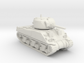 1/100 (15mm) M4 Sherman (F.O.W) Tank Three in White Natural Versatile Plastic