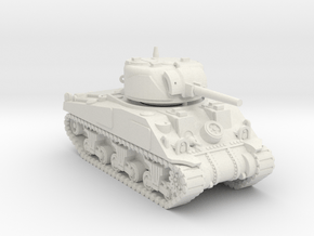 1/100 (15mm) M4 Sherman (F.O.W) Tank Four in White Natural Versatile Plastic