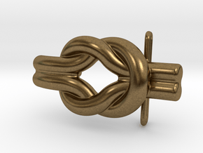 Knot Of Hercules Belt Buckle in Natural Bronze