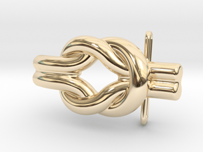 Knot Of Hercules Belt Buckle in 14K Yellow Gold