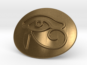 Eye Of Horus Belt Buckle in Natural Bronze