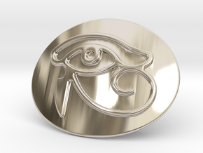 Eye Of Horus Belt Buckle in Platinum