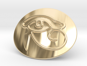 Eye Of Horus Belt Buckle in 14k Gold Plated Brass