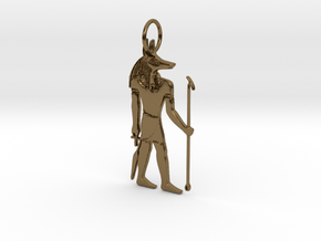 Anubis Power Pendant in Polished Bronze