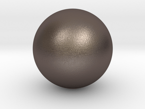 Solid Sphere (6.5cm diameter) in Polished Bronzed Silver Steel