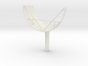 F1 3D Base 1:40 Fin in White Natural Versatile Plastic