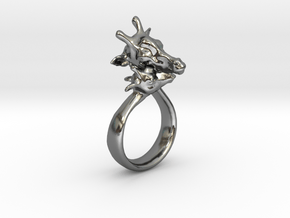 Giraffe Ring Size 7 in Polished Silver