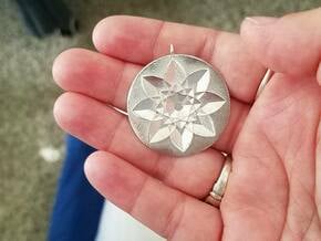 Jenna's Flower in Polished Silver