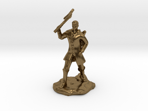 Human Ranger With Axe in Natural Bronze