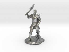 Human Ranger With Axe in Natural Silver