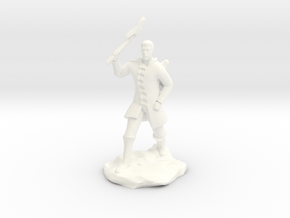 Human Ranger With Axe in White Processed Versatile Plastic