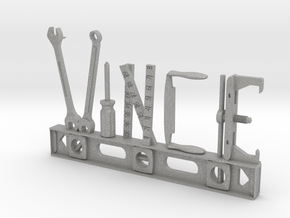 Vince Nametag with Posts in Aluminum